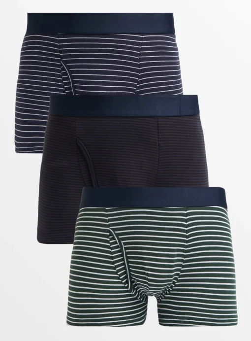 Striped Print Trunks 3 Pack XXL