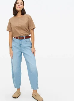 Suede Look Boxy Tee XS