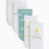 Sunshine & Love Slogan Socks 5 Pack 12-24 months