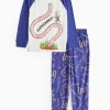 Superworm Blue Printed Pyjamas 1-2 years