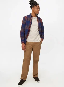 Tan Straight Leg Utility Trousers 34S