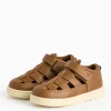 Tan Faux Leather Fisherman Sandals 8 Infant