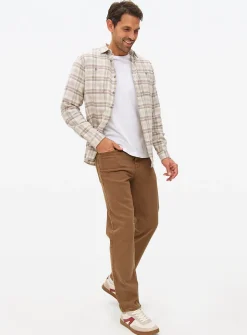 Tan Garment Dye Denim Jeans 44R