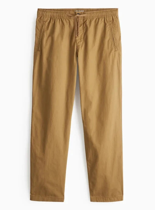 Tan Pull-On Regular Fit Trousers 36R