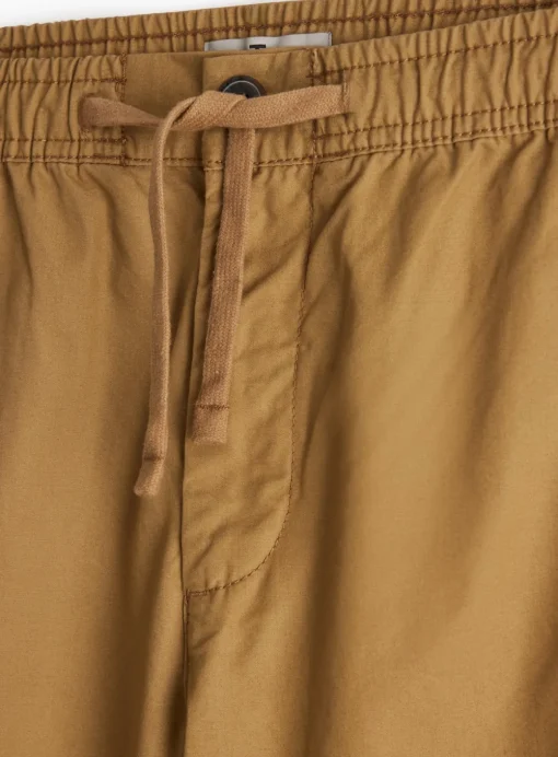 Tan Pull-On Regular Fit Trousers 36R