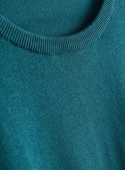 Teal Crew Neck Knitted Jumper L