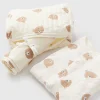 Teddy Bear Print Sleepsuit, Muslin & Bag Gift Set 9-12 months