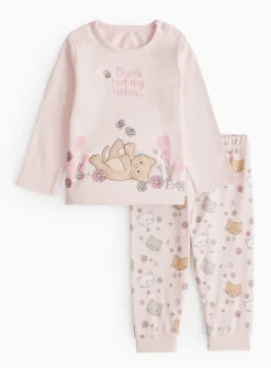 That's Not My Kitten.. Print Pink Pyjamas 6-9 months