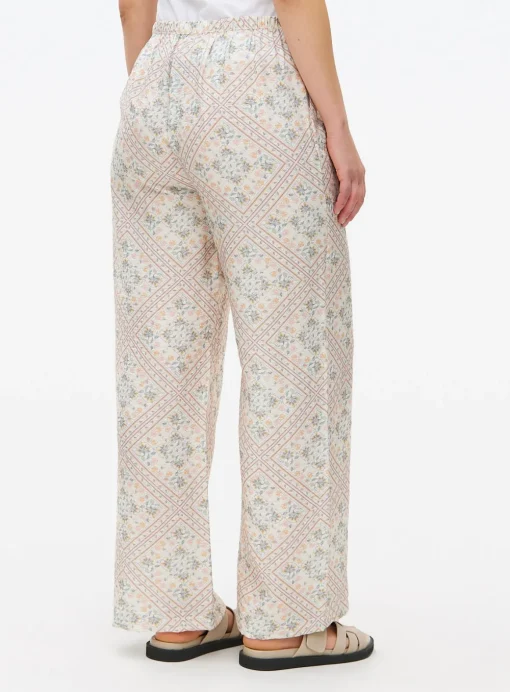 Tile Print Wide Leg Trousers 16
