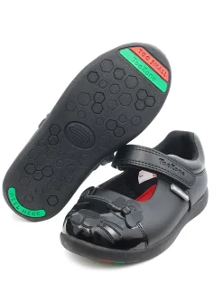 ToeZone® Black Cat Toe Shoes 9 Infant
