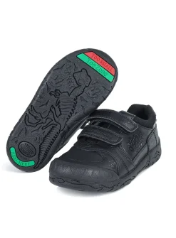 ToeZone® Black Dinosaur Shoes 10 Infant
