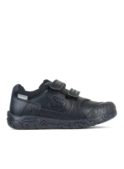 ToeZone® Black Dinosaur Shoes 10 Infant