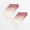 Tonal Pink Full Knickers 10 Pack 1.5-2 years