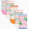 Tropical Birds Print Socks 5 Pack 12.5-3.5