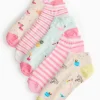 Tropical Print Trainer Socks 5 Pack 4-8