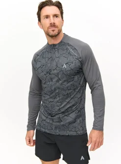 Tu Active Black Printed Long Sleeve Top M