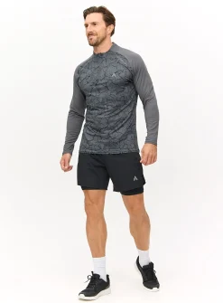Tu Active Black Printed Long Sleeve Top M