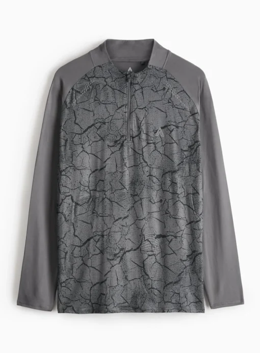Tu Active Black Printed Long Sleeve Top M