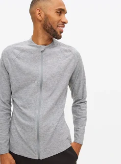 Tu Active Grey Zip-Through Top L