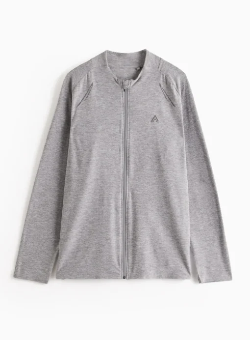 Tu Active Grey Zip-Through Top L