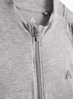 Tu Active Grey Zip-Through Top L