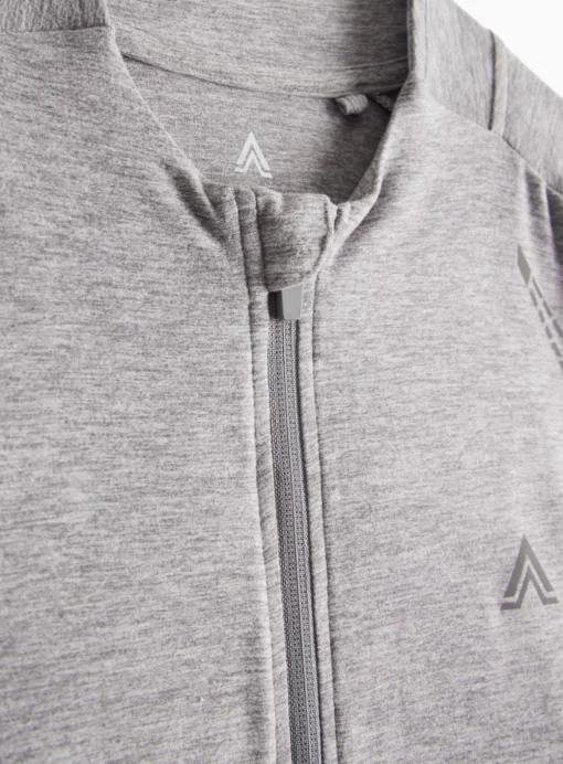 Tu Active Grey Zip-Through Top L