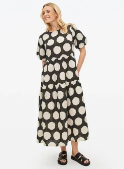 Tu X Scion Mono Spot Midaxi Smock Dress 12