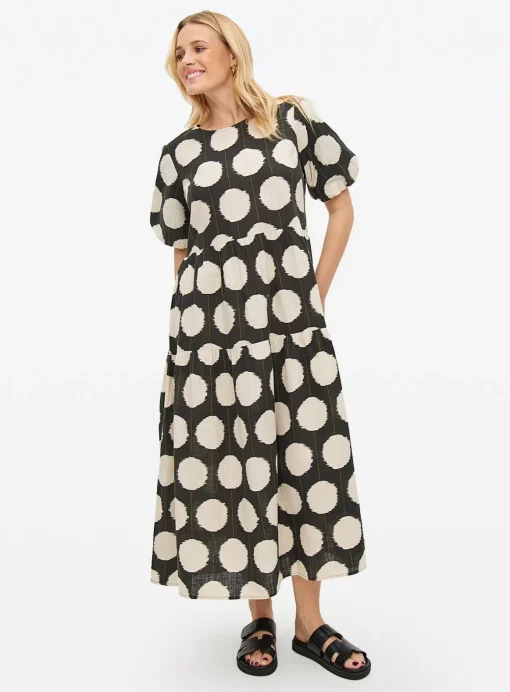 Tu X Scion Mono Spot Midaxi Smock Dress 12