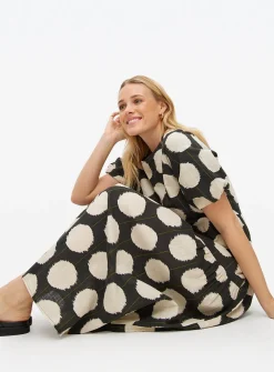 Tu X Scion Mono Spot Midaxi Smock Dress 12