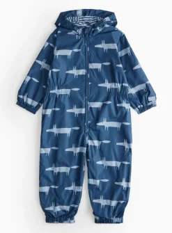Tu X Scion Navy Fox Printed Puddlesuit 1-2 years
