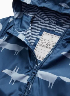 Tu X Scion Navy Fox Printed Puddlesuit 1-2 years