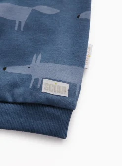 Tu X Scion Navy Mr Fox Sweatshirt & Leggings Set 1-2 years