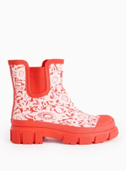 Tu X Scion Red Kukkia Rubber Wellies 6