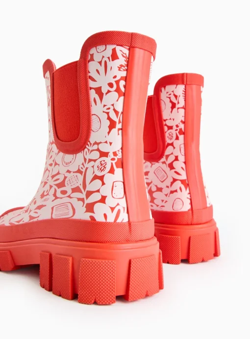 Tu X Scion Red Kukkia Rubber Wellies 6