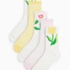 Tulip Ankle Socks 5 Pack 4-8
