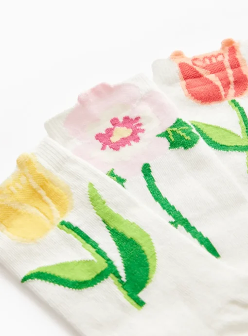 Tulip Ankle Socks 5 Pack 4-8