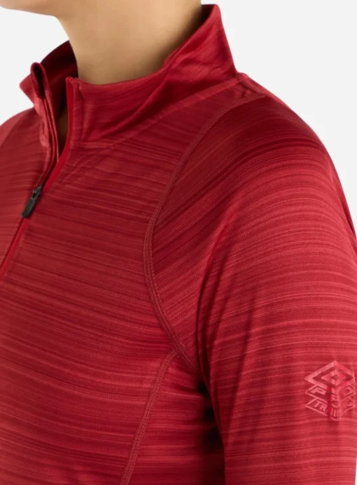 UMBRO Pro Training Half Zip Top Sun Dried Tomato Marl 6