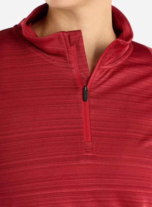 UMBRO Pro Training Half Zip Top Sun Dried Tomato Marl 6