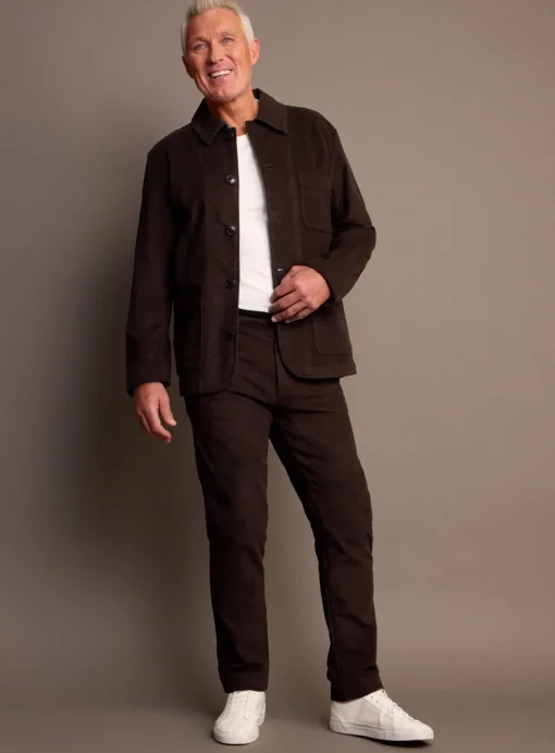 UNION WORKS Brown Moleskin Jacket M