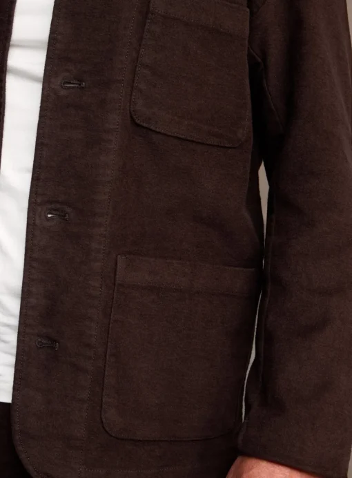UNION WORKS Brown Moleskin Jacket M