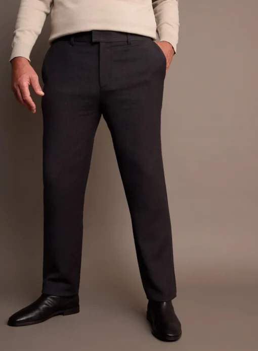 UNION WORKS Charcoal Tailored Trousers 44R