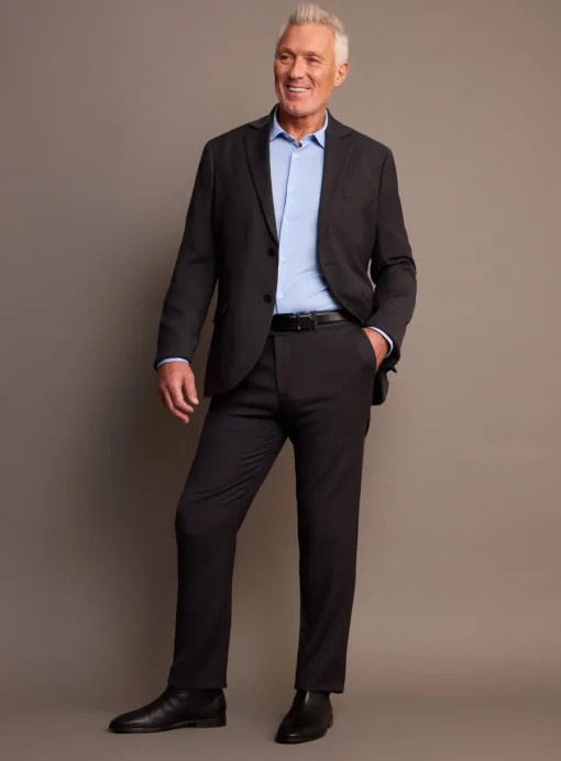 UNION WORKS Charcoal Tailored Trousers 44R