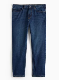 UNION WORKS Dark Rinse Straight Leg Denim Jeans 42R