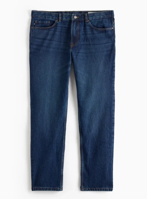 UNION WORKS Dark Rinse Straight Leg Denim Jeans 42R