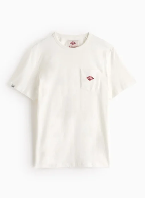 UNION WORKS White Logo Pocket T-Shirt XL