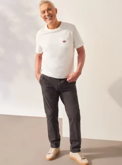 UNION WORKS White Logo Pocket T-Shirt XL