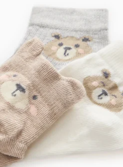 Unisex Bear Socks 5 Pack 12-24 months