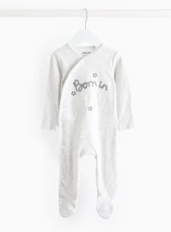 Unisex Born In 2025 Sleepsuit Up to 3 mths