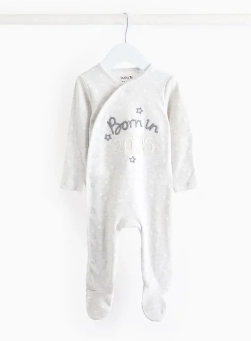 Unisex Born In 2025 Sleepsuit Up to 3 mths