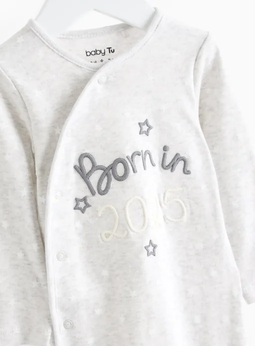 Unisex Born In 2025 Sleepsuit Up to 3 mths
